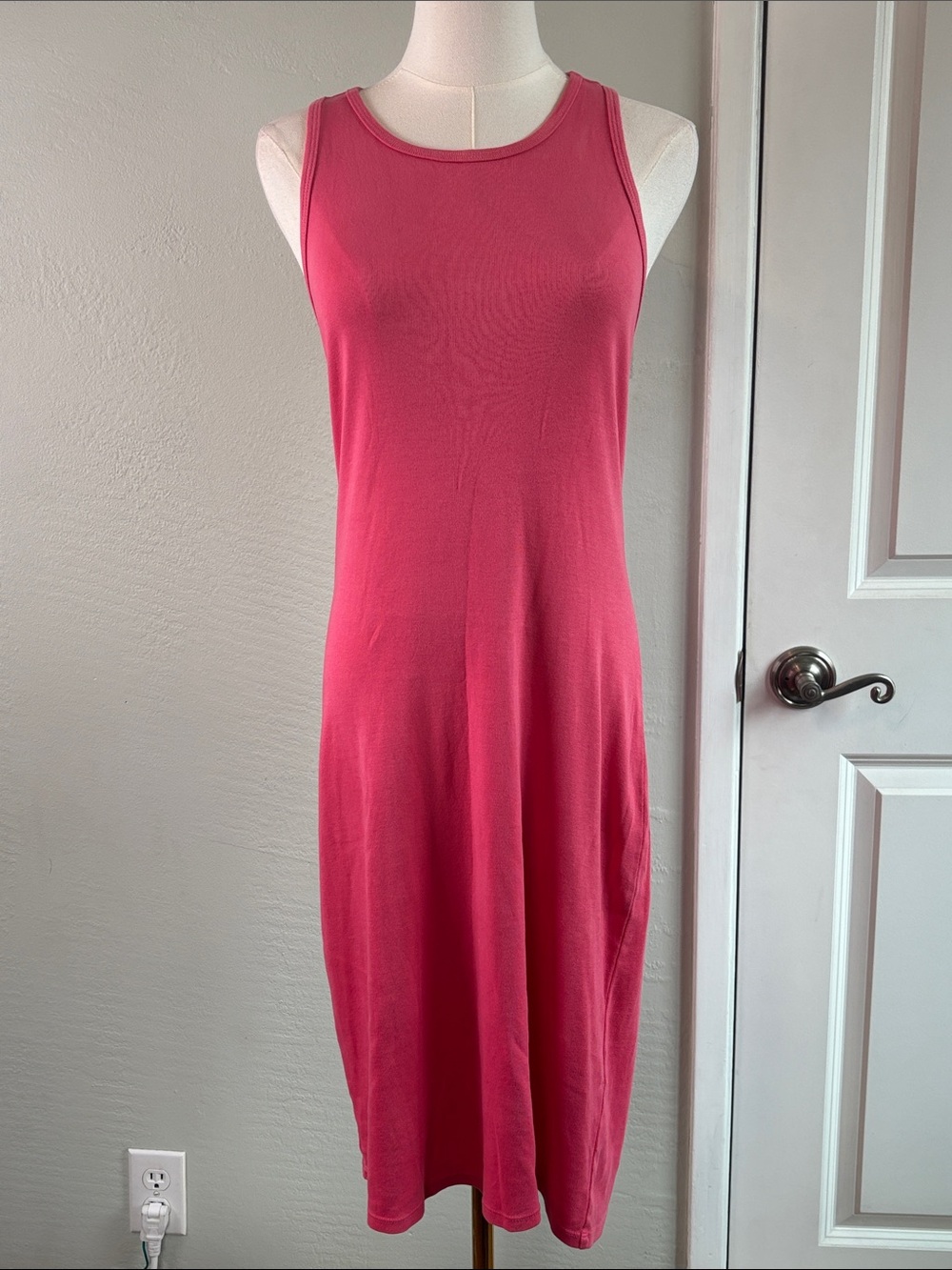 Bundle 2/$30! Raquel Allegra M Pink Cotton Tank Dress Soft Casual